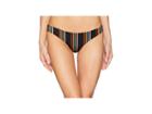 Rvca Side Line Cheeky Swim Bottom (black) Women's Swimwear