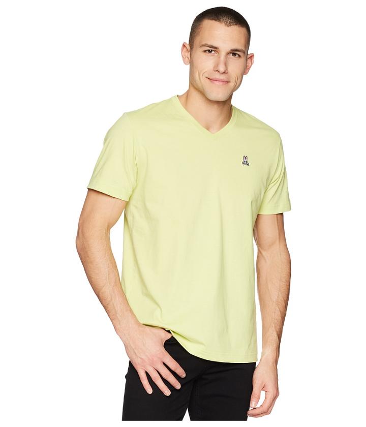 Psycho Bunny Classic V-neck T-shirt (tealeaf) Men's T Shirt