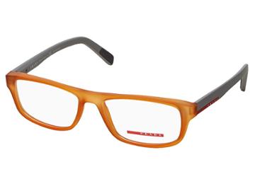 Prada 0ps 06gv (transparent Orange Rubber) Fashion Sunglasses