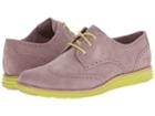 Cole Haan Lunargrand Wing Tip (bark Suede/sprig) Women's Lace Up Wing Tip Shoes