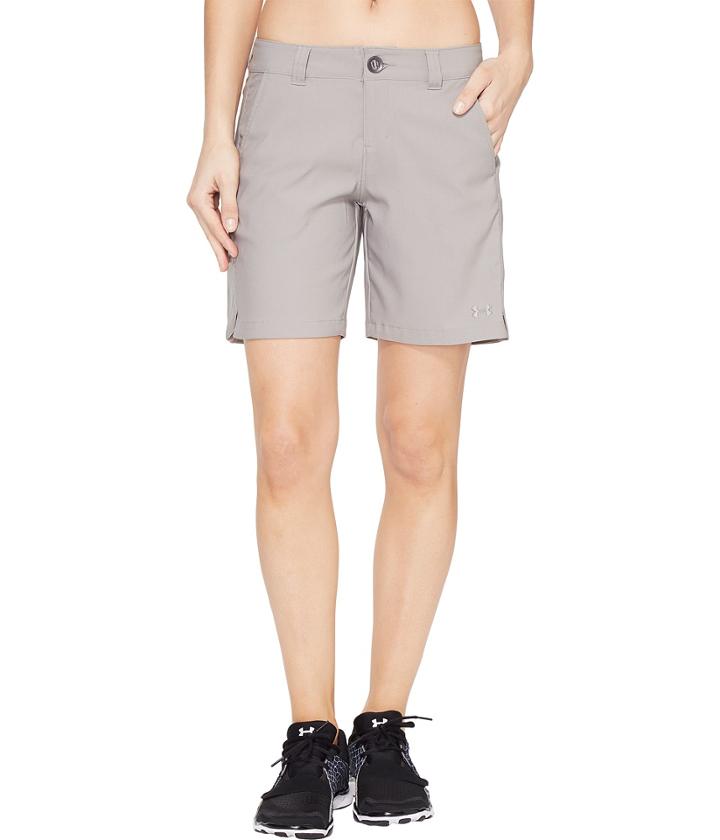 Under Armour Ua 8 Inlet Shorts (pewter/pewter) Women's Shorts