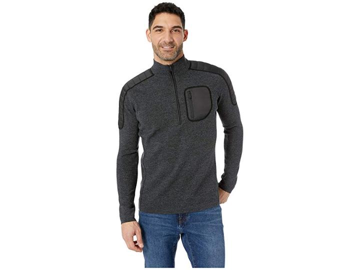 Smartwool Ski Ninja 1/2 Zip Sweater (medium Gray Heather) Men's Sweater