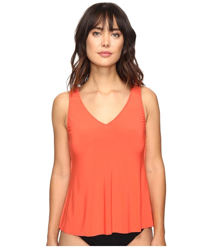 Magicsuit Solids Vanessa Top (flamingo) Women's Swimwear