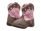 Roper Kids Lacy (infant/toddler) (brown Faux Leather Vamp Pink Shaft) Cowboy Boots