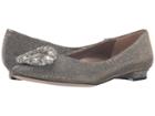 Vaneli Stevie (gold Galassia Fabric/clear Stones) Women's Flat Shoes