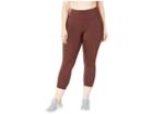 Nike One Crop Pants (sizes 1x-3x) (el Dorado/black) Women's Casual Pants