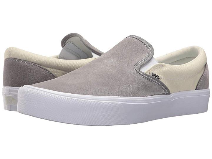 Vans Slip-on Lite ((two-tone) Frost Gray/marshmallow) Skate Shoes