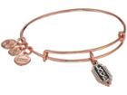 Alex And Ani Color Infusion, Love Expandable Wire Bracelet (shiny Rose Gold) Bracelet