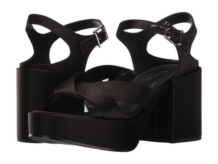Jil Sander Js28105 (black Satin) High Heels