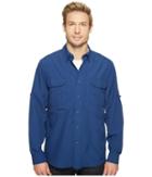 Royal Robbins Expedition Chill Long Sleeve (twilight Blue) Men's Long Sleeve Button Up
