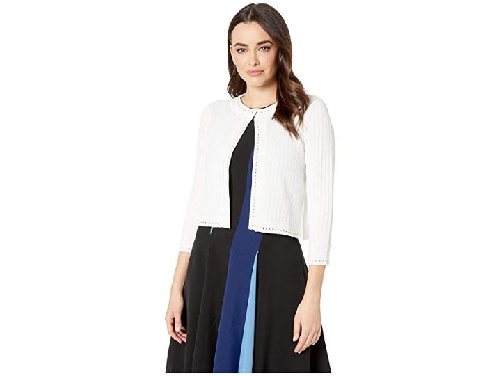 Taylor Elbow Sleeve Solid Shrug (ivory) Women's Dress