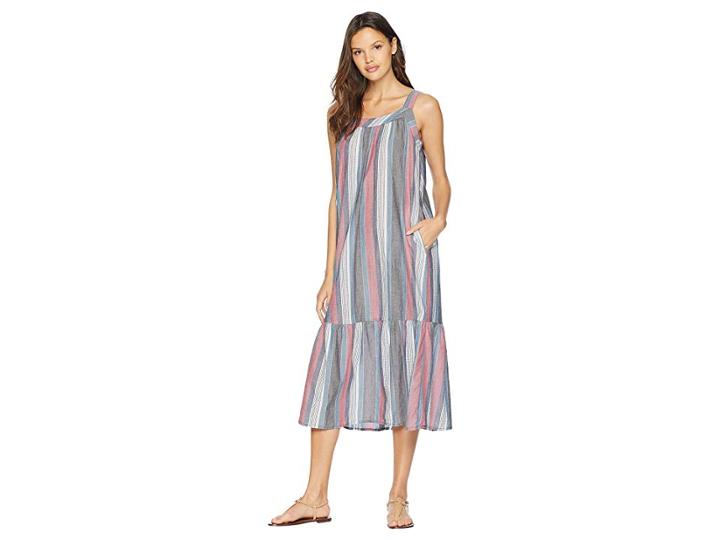 Tavik Collette Midi Dress (berry Stripe) Women's Dress