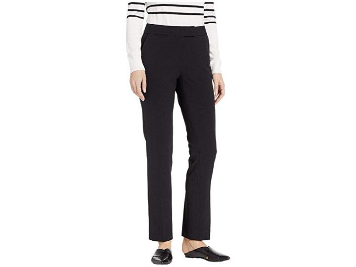 Tahari By Asl Pebble Crepe Pants (black) Women's Casual Pants