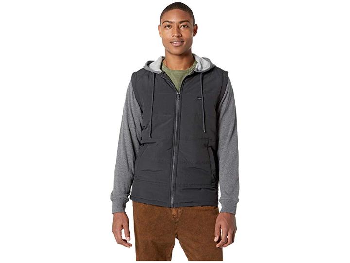 Rvca Logan Puffer Jacket (smokey Grey Heather) Men's Coat
