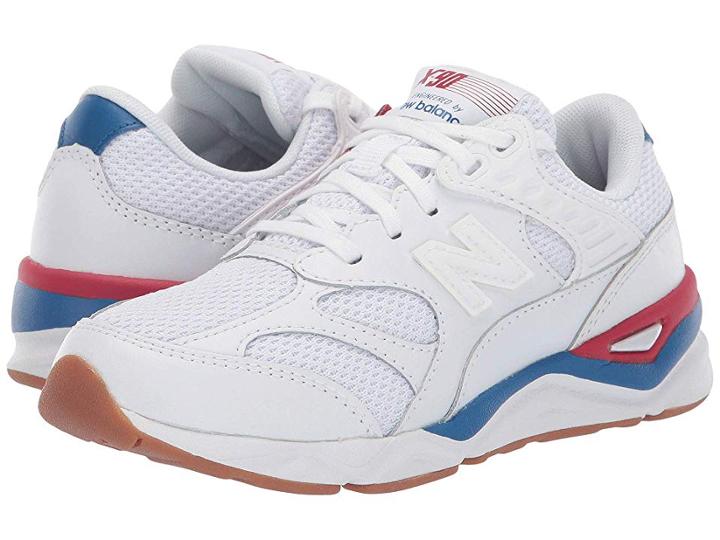 New Balance Kids Psx90rv1 (little Kid) (white/chilli Pepper) Boys Shoes
