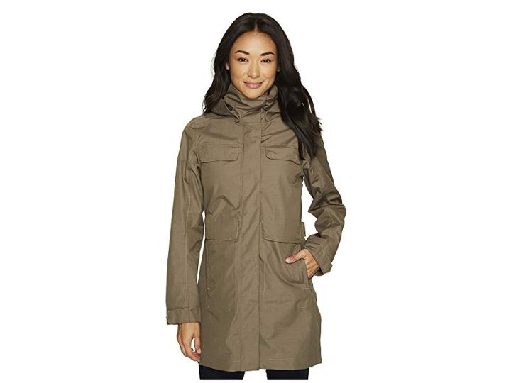 Nau Quintessentshell Trench Coat (vetiver) Women's Coat