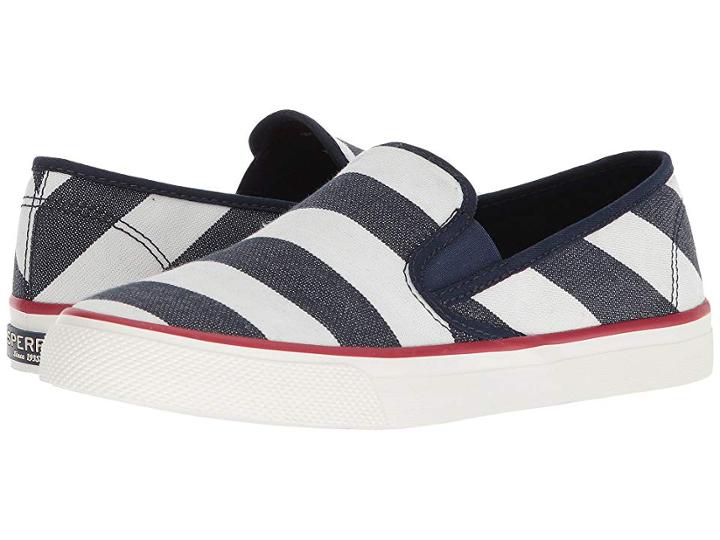 Sperry Seaside Novelty (navy Breton Stripe) Women's Shoes