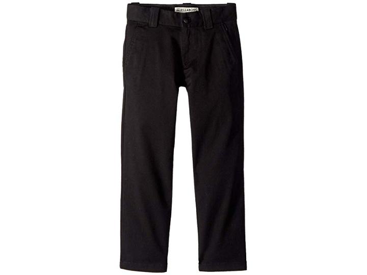 Billabong Kids Carter Stretch Chino Pants (big Kids) (black) Boy's Casual Pants