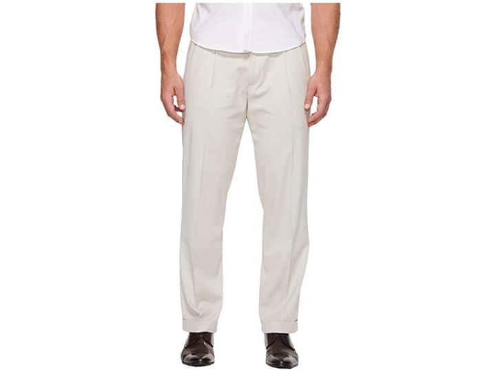 Dockers Comfort Khaki D3 Classic Fit Pleated Pants (porcelain Khaki) Men's Clothing