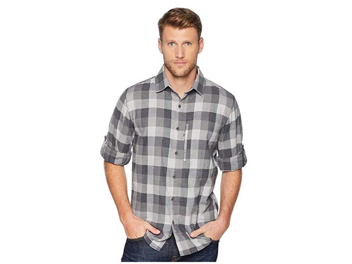 Woolrich Any Point Shirt (asphalt) Men's Long Sleeve Button Up