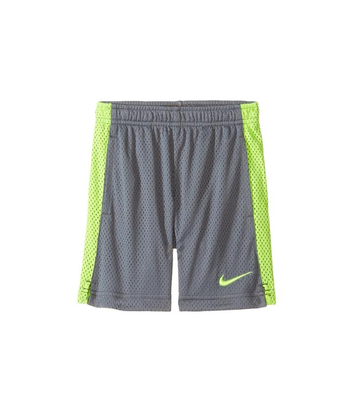 Nike Kids Monster Mesh Short (toddler) (cool Grey/volt) Boy's Shorts