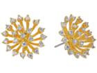 Kate Spade New York Flying Colors Sputnik Stud Earrings (clear/gold) Earring
