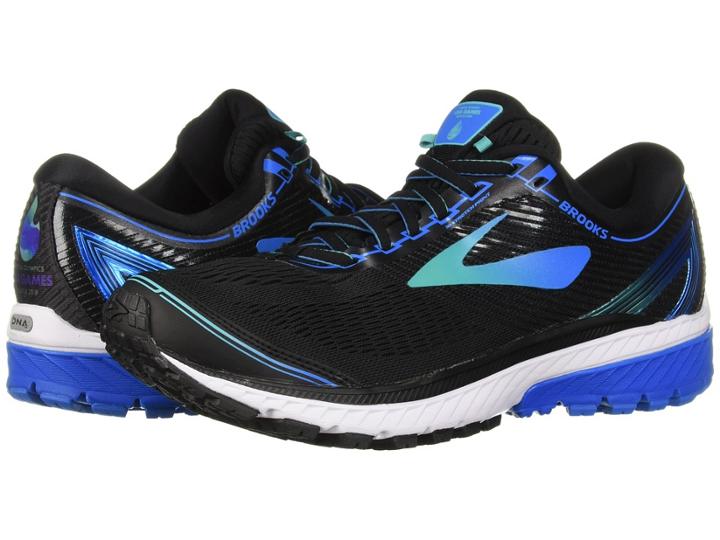 Brooks Ghost 10 (black/turquoise/blue) Men's Running Shoes
