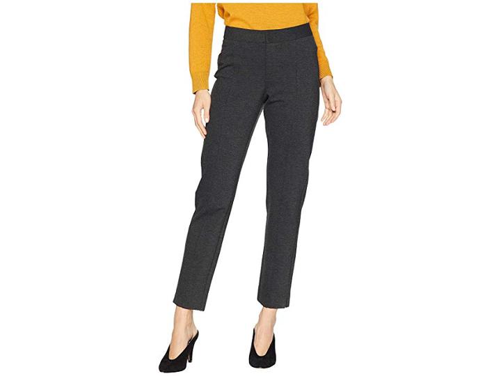 Nydj Ponte Ankle Pants (charcoal) Women's Casual Pants