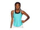Adidas Performer Cross-back Tank Top (hi-resolution Aqua) Women's Sleeveless