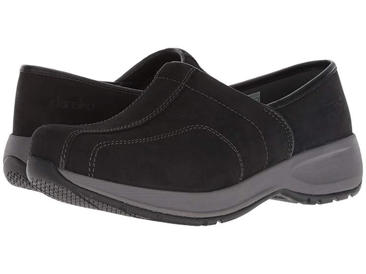 Dansko Shaina (black Milled Nubuck) Women's Clog Shoes