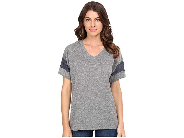 Alternative Powder Puff Tee (eco Grey/eco True Navy) Women's T Shirt