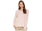 Dylan By True Grit Softest Slub Waffle Long Sleeve Crew (vintage Pink) Women's Clothing