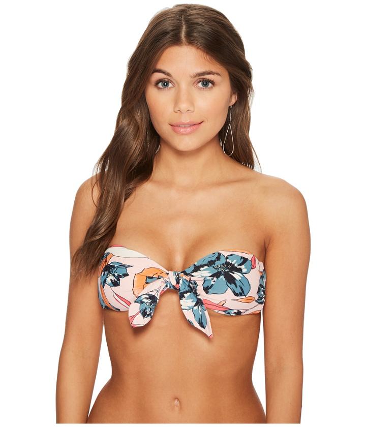 Billabong Coastal Luv Knot Me Bandeau Bikini Top (blush) Women's Swimwear