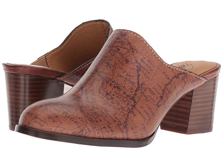 Patricia Nash Nicia (map Print) Women's Clog Shoes