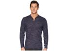 Robert Graham Forster Knit Henley (navy) Men's Clothing
