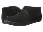 Fred Perry Byron Mid Suede (black) Men's Lace Up Casual Shoes
