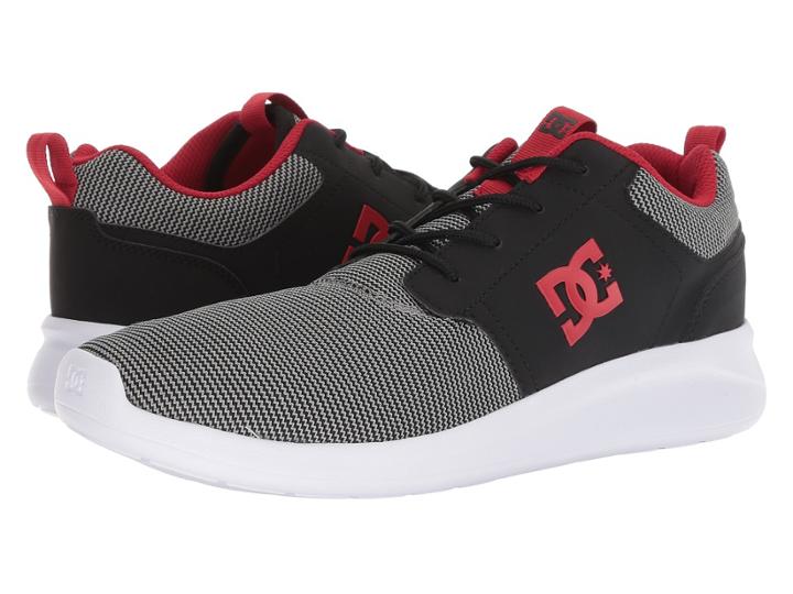 Dc Midway Se (black/red/white) Men's Shoes
