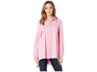 Krazy Larry Button Down Tunic (pink) Women's Blouse