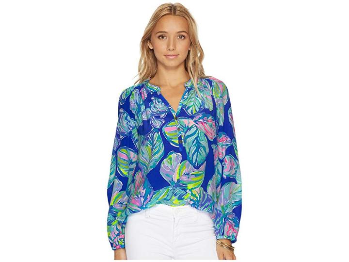 Lilly Pulitzer Elsa Top (multi Casa Del Sol Small) Women's Blouse