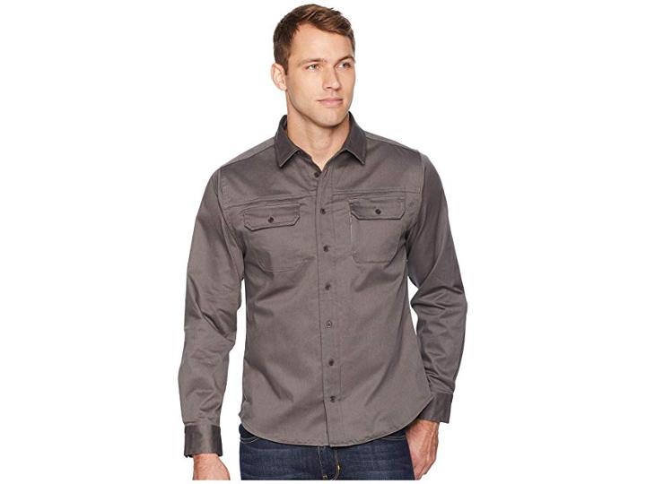 United By Blue Holt Work Shirt (steel Grey) Men's Clothing