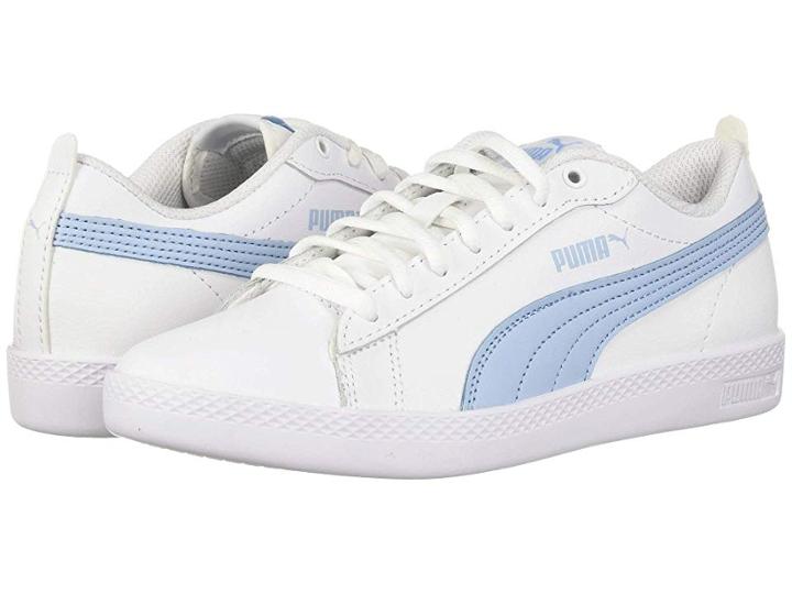 Puma Smash V2 L (puma White/cerulean) Women's Shoes