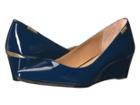 Calvin Klein Germina Wedge (navy Patent) Women's Shoes