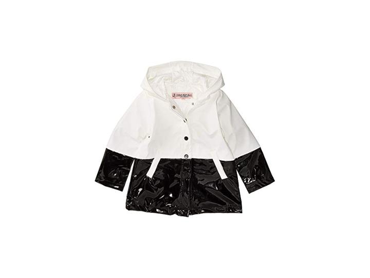 Urban Republic Kids Raincoat Color Block Jacket (infant/toddler) (white) Girl's Coat