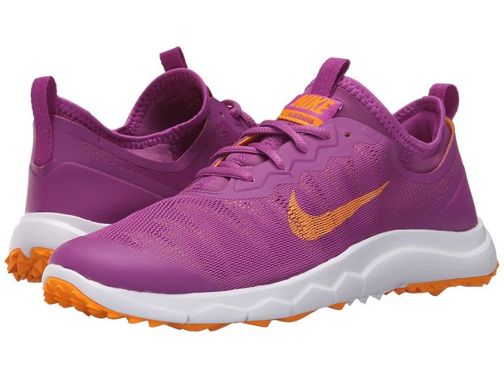 Nike Golf Fi Bermuda (cosmic Purple/vivid Orange/purple) Women's Golf Shoes