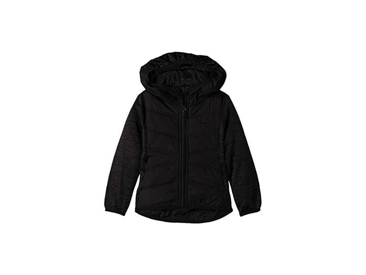 Under Armour Kids Ua Minaret Vista Hooded Hybrid (big Kids) (black) Girl's Clothing