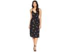 1.state Spaghetti Strap Wrap Front Dress (rich Black) Women's Dress
