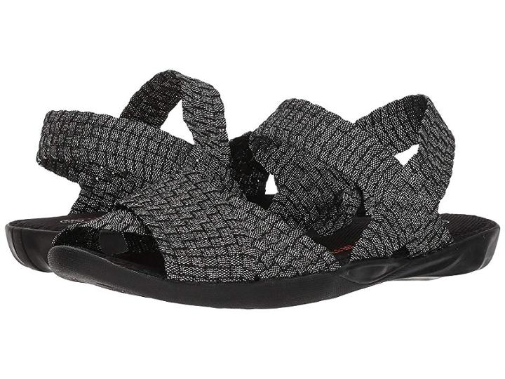 Bernie Mev. Balmy (black Shimmer) Women's Sandals