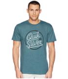 Quiksilver Circle Of Script Tee (atlantic Deep Heather) Men's T Shirt
