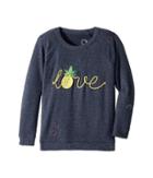 Chaser Kids Love Knit Raglan Pineapple Love Pullover (little Kids/big Kids) (avalon) Girl's Clothing