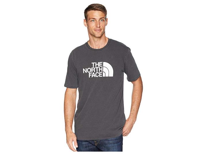 The North Face Short Sleeve 1/2 Dome Pigment Dye Tee (weathered Black) Men's T Shirt